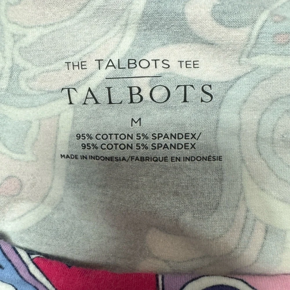 Talbots Paisley Patterned Comfort Versatile Women's Top size Medium - Picture 7 of 9